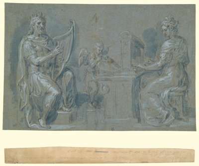 David und die heilige Cäcilia von Crispin van den Broeck