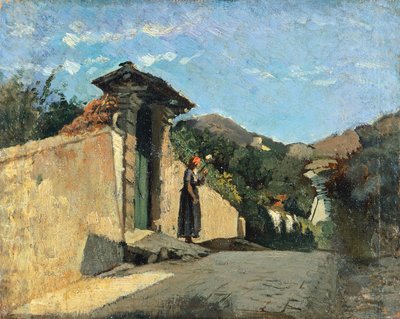 Studie einer Landschaft, ca. 1861, von Cristiano Banti von Cristiano Banti
