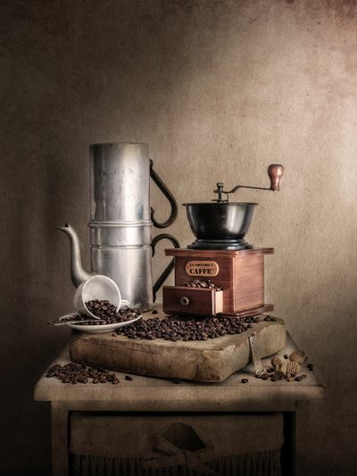 Vintage Kaffee Stillleben von Cristiano Giani