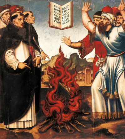 Rechtlicher Beweis von Büchern. Autodafé von Cristobal Llorens