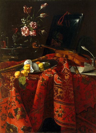 Stillleben mit Musikinstrumenten, um 1710-1715 von Cristoforo Munari