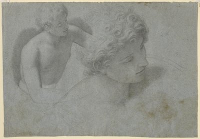 Zwei Studien eines Jugendlichen, ca. 1600-10 von Cristoforo Roncalli