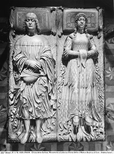 Grabplatte von Ludovico Sforza und Beatrice d