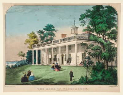 Das Heim von Washington/ Mount Vernon, VA von Currier and Ives