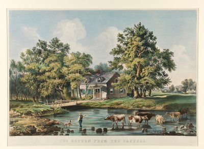 Die Rückkehr von der Weide von Currier and Ives