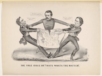 Die wahre Frage oder Das ist das Problem, 1864 von Currier and Ives
