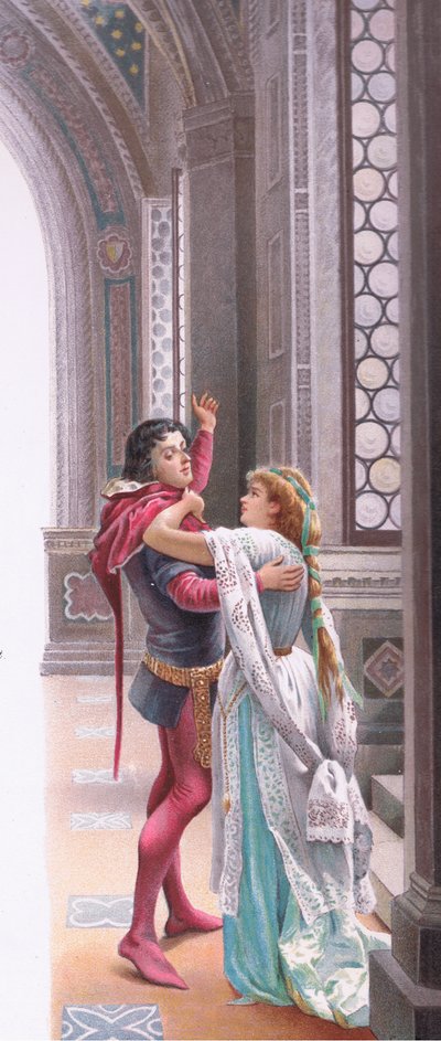 Willst du gehen? Es ist noch nicht Tag, Illustration aus Romeo und Julia von Curtazzo Curtazzo