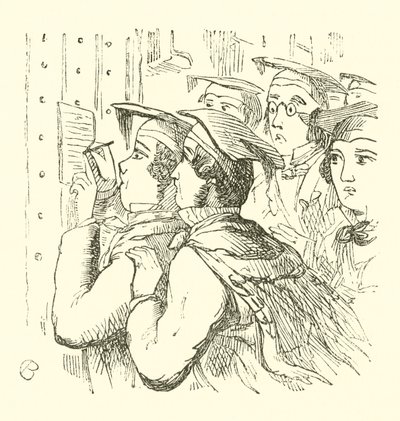 College-Prüfungsliste von Cuthbert Bede