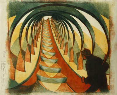 Die Rolltreppe, um 1929 von Cyril Edward Power