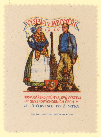 Nordostböhmische Wirtschafts- und Industrieausstellung, Jaromer, Tschechoslowakei, 1926 von Czech School