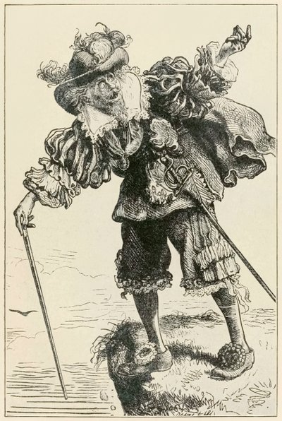 Atheist lacht über Christian und Hopeful aus The Pilgrims Progress From This World, To That Which Is To Come von John Bunyan (1628-1688) Illustration von Thomas Dalziel (1823-1906) von Dalziel Brothers