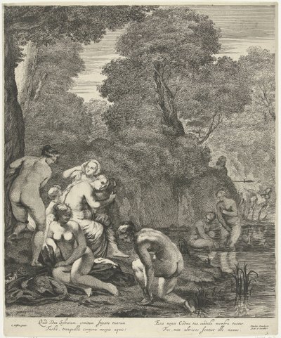 Diana und ihre Nymphen von Actaeon entdeckt von Dancker Danckerts