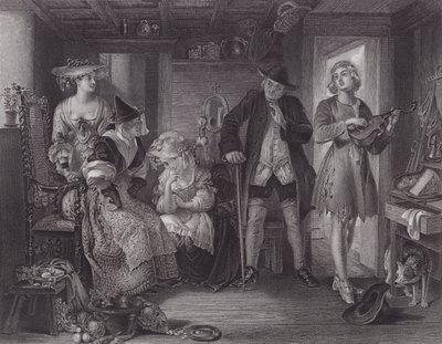 Eine Szene aus "Midas" von Daniel (after) Maclise