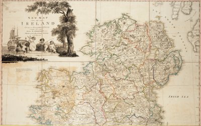 Eine neue Karte von Irland zivil und kirchlich von Daniel Augustus Beaufort