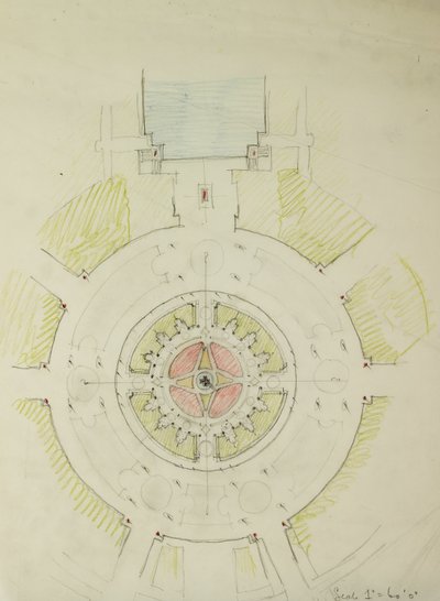 Potomac Round Point, Washington D.C., Plan Skizze von Daniel Burnham