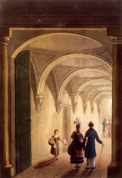 Eingang zur Box des English Opera House, ca. 1826 von Daniel Havell