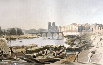 Notre Dame, Ile de la Cité, Ile Saint Louis und die Pont de la Tournelle von Daniel Havell