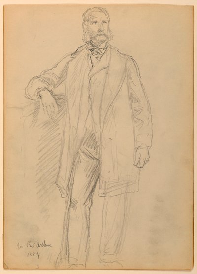 Zeichnung, Präsident Chester A. Arth, 1884 von Daniel Huntington