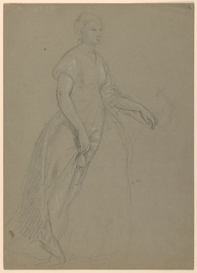 Studie für "Martha Washington Empfang" von Daniel Huntington