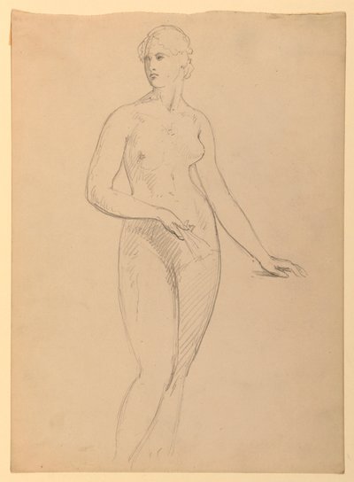Weiblicher Akt, Studie für Porträt von Mrs. Henry Schieffelin von Daniel Huntington