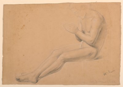 Figurenstudie für "Kommunion der Kranken" von Daniel Huntington