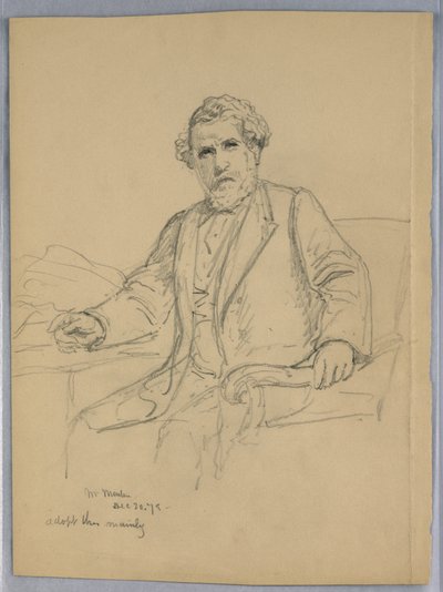 Studie für Porträt von Charles J. Martin von Daniel Huntington