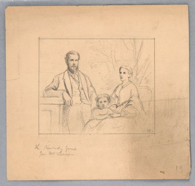 Studie für "Titian zeigt" von Daniel Huntington