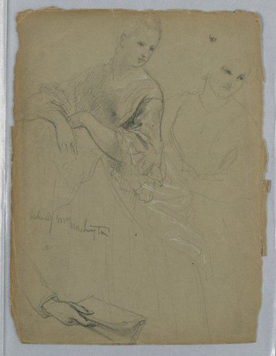 Studie einer stehenden Frau für "The Republican Court" (Lady Washington