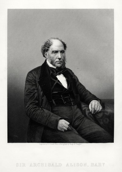 Archibald Alison, schottischer didaktischer und philosophischer Schriftsteller, ca. 1880 von Daniel John Pound