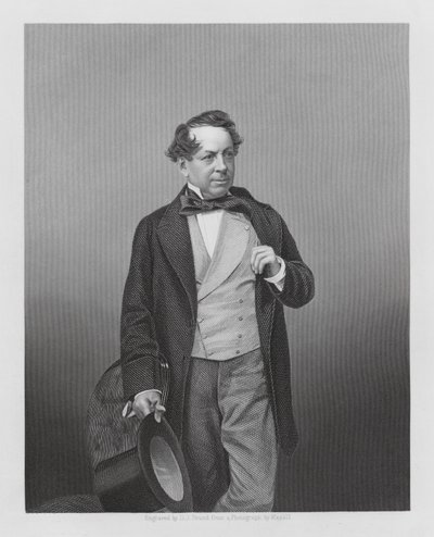 John Baldwin Buckstone, englischer Schauspieler und Dramatiker von Daniel John. Pound