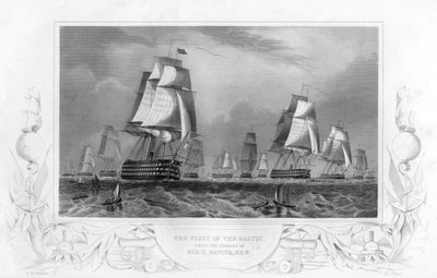 Die Flotte in der Ostsee unter dem Kommando von Sir Charles Napier, 1857 von Daniel John Pound