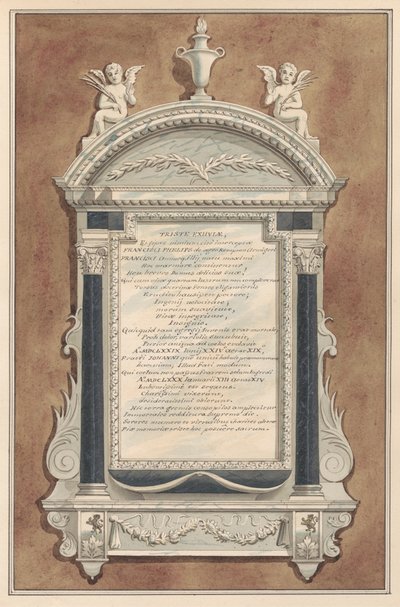 Denkmal für Francis Phelips, aus der Kirche von Sunbury von Daniel Lysons