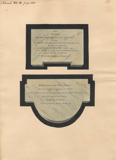 Denkmal für Richard Blundell aus der Norwood-Kirche von Daniel Lysons