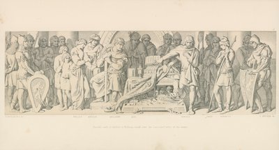Harolds Treueeid an Wilhelm, geschworen über die verborgenen Reliquien der Heiligen von Daniel Maclise