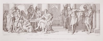 Harolds Gefangenschaft wird Wilhelm von der Normandie angekündigt, der erfährt, dass Guy von Ponthieu Lösegeld für ihn verlangt, aus 