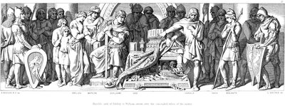König Harold schwört Wilhelm von der Normandie Treue von Daniel Maclise