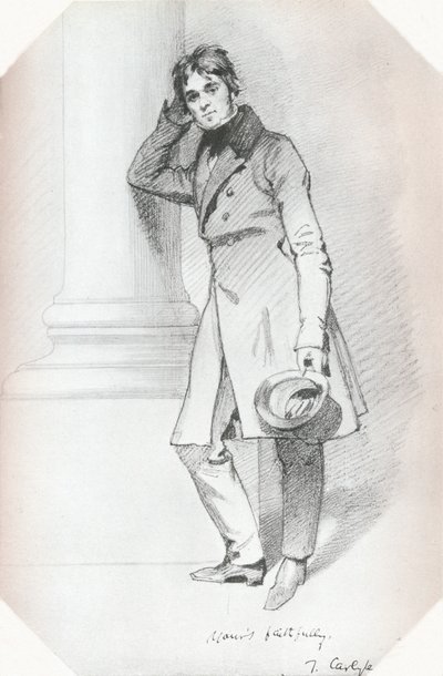 Porträt von Thomas Carlyle, Historiker und Philosoph von Daniel Maclise