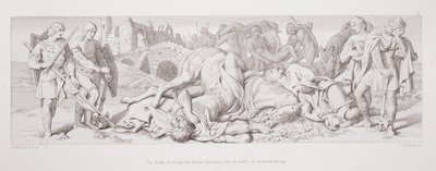 Der Tod von Tostig und Harald Hardrada nach der Schlacht von Stamford Bridge, aus 