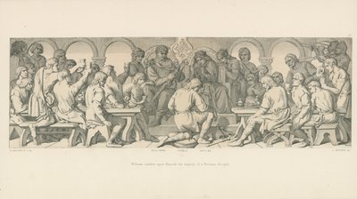 Wilhelm verleiht Harold die Würde eines normannischen Ritters von Daniel Maclise