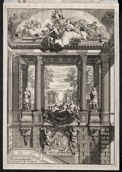 Treppe im Palast von Voorst in Holland von Daniel Marot