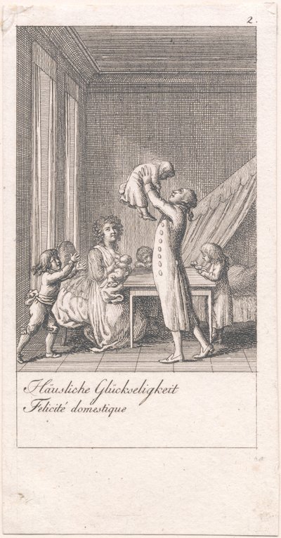 Gründe für die Heirat und ihre Folgen. Bl. 2 von Daniel Nikolaus Chodowiecki