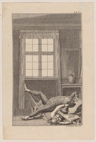 Blatt 2 zu Ewalds Schauspiel "Harlekin Patriot" von Daniel Nikolaus Chodowiecki