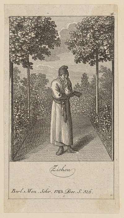 Blatt 4 der Folge „Modetorheiten“ von Daniel Nikolaus Chodowiecki