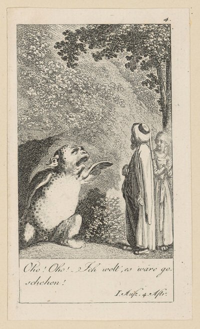 Blatt 4 zu Shakespeares „Sturm“ von Daniel Nikolaus Chodowiecki