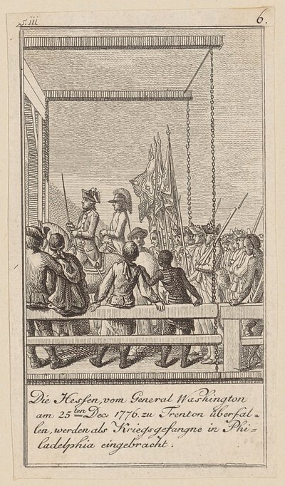 Blatt 6 der Folge zum Aufsatz „Die Geschichte der Revolution von Nord-America“, von M. C. Sprengel. von Daniel Nikolaus Chodowiecki