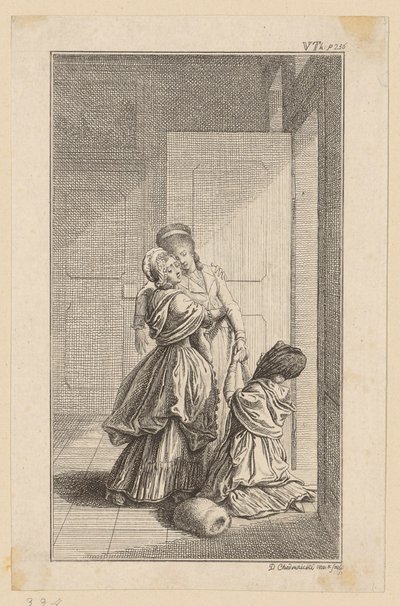 Blatt 6 zu Duschs "Geschichte Carl Ferdiners" von Daniel Nikolaus Chodowiecki