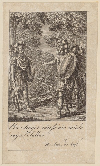 Blatt 8 zu Shakespeares „Coriolan“ von Daniel Nikolaus Chodowiecki