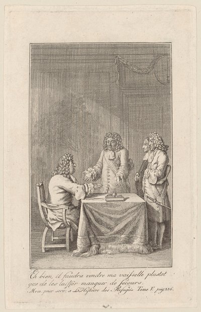 Blatt zu den "Mémoires [...] des refugiés", fünfter Band von Daniel Nikolaus Chodowiecki