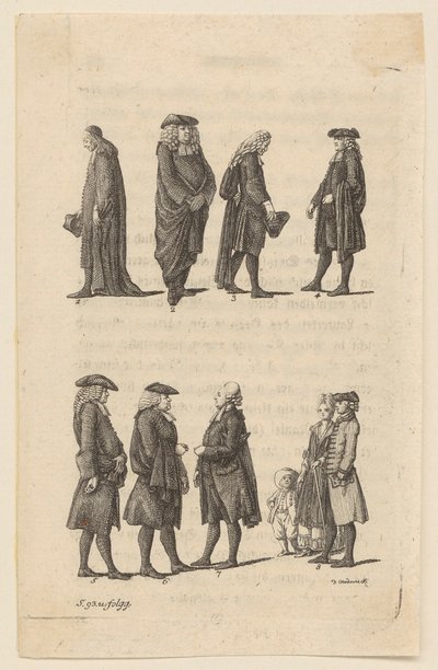 Kleidertracht der Berlinischen Prediger von Daniel Nikolaus Chodowiecki