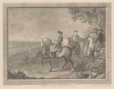 König Friedrich II. von Preußen, Wachtparade in Potsdam von Daniel Nikolaus Chodowiecki